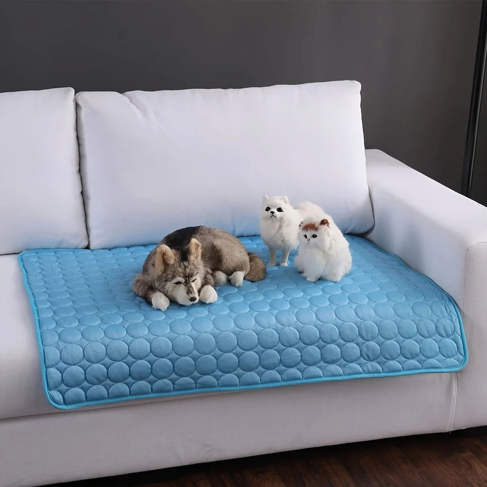 Zavero™ Extra-Large Cooling Mat — Ice Pad Sofa for Dogs & Cats