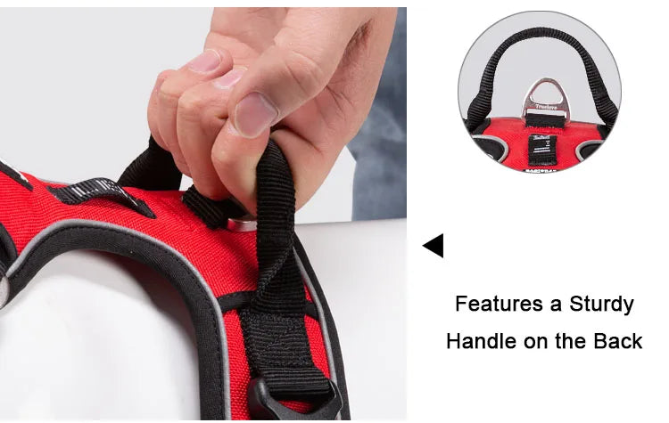 Zavero™ Reflective Dog Vest Harness — Safe Walking & Running