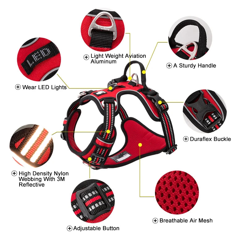 Zavero™ Reflective Dog Vest Harness — Safe Walking & Running