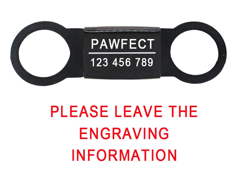 Pet ID Tags Stainless Steel Personalized For Small Medium Large Dogs Cats Custom Free Engraving Nameplate Tags Collar Accessory