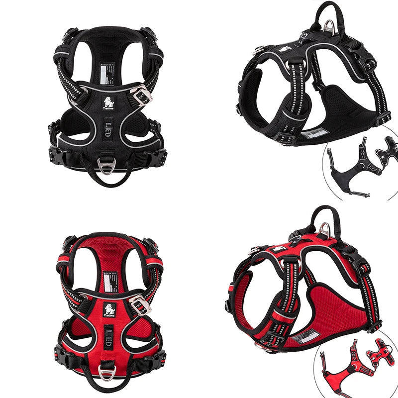 Zavero™ Reflective Dog Vest Harness — Safe Walking & Running