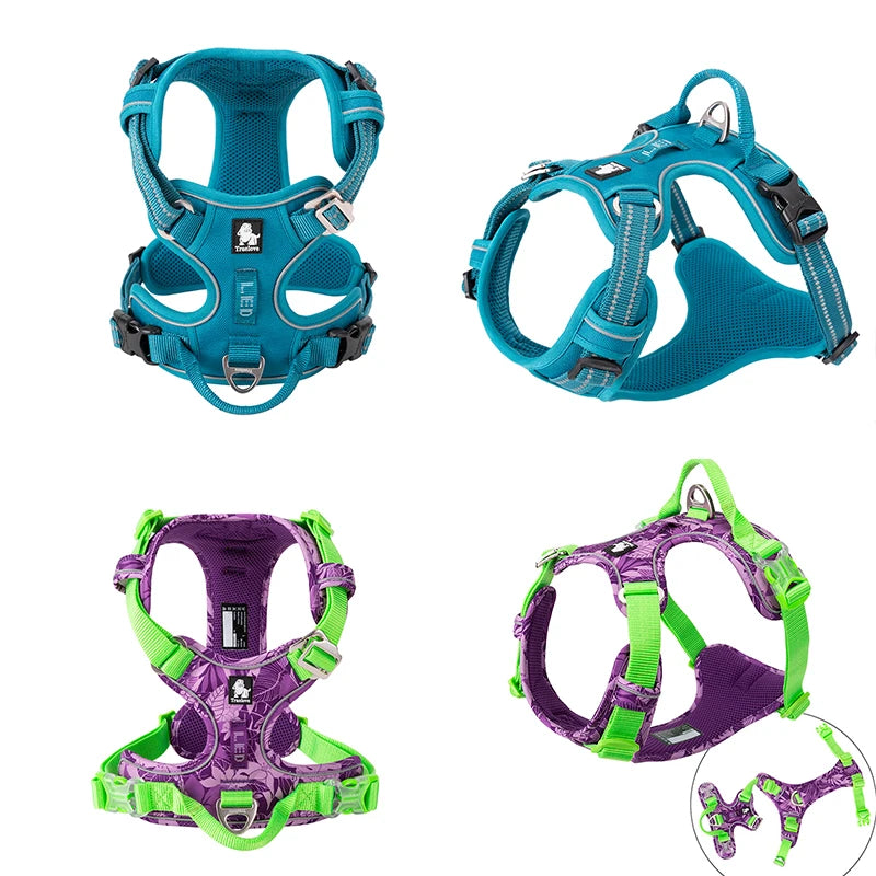 Zavero™ Reflective Dog Vest Harness — Safe Walking & Running
