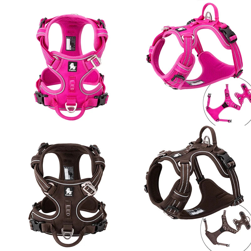 Zavero™ Reflective Dog Vest Harness — Safe Walking & Running