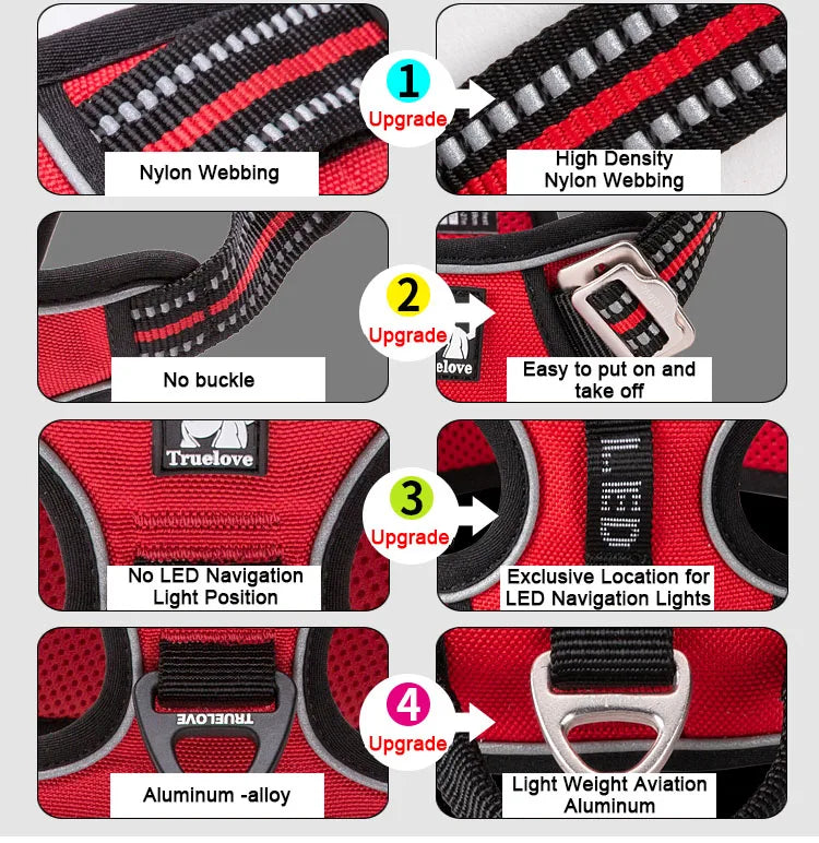 Zavero™ Reflective Dog Vest Harness — Safe Walking & Running