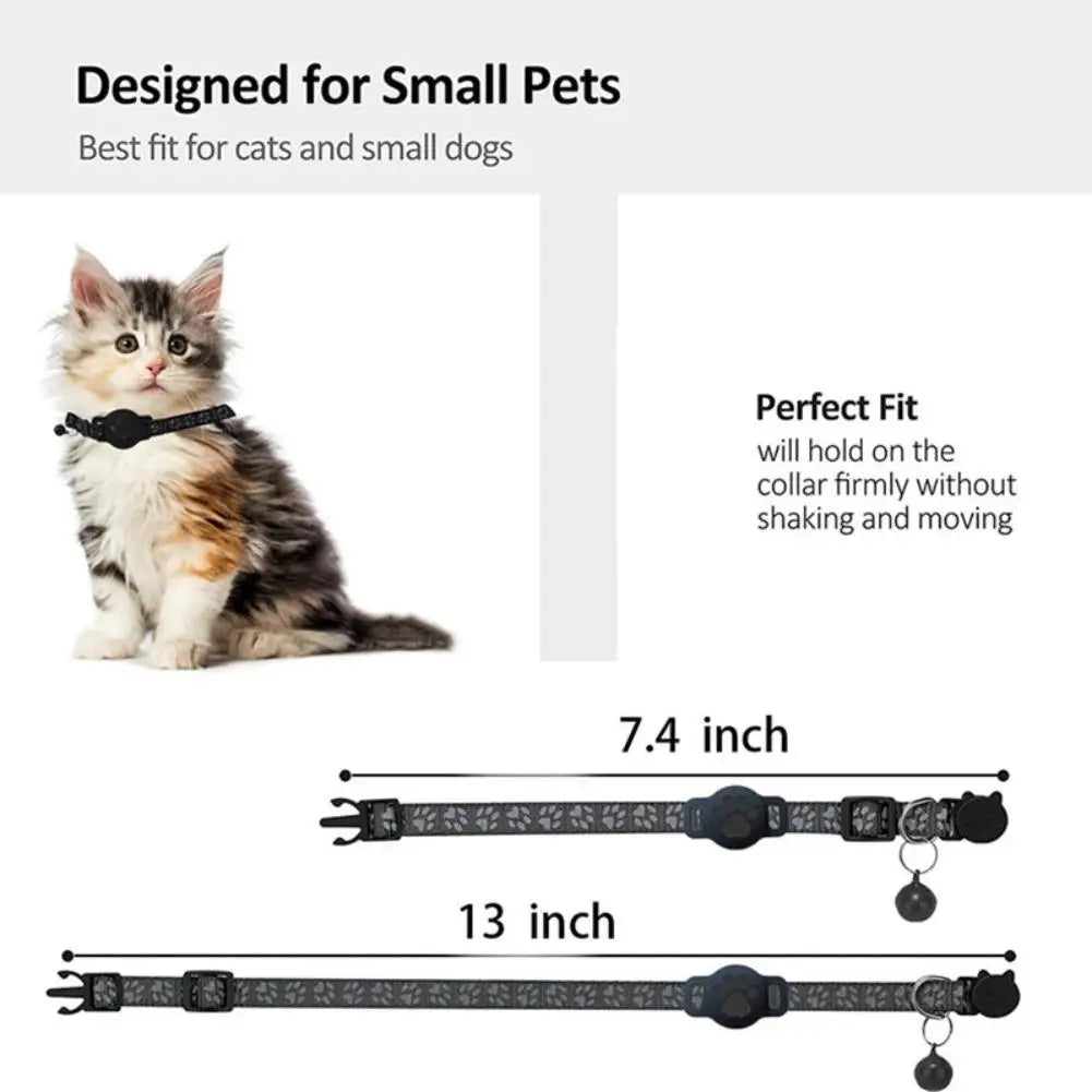 Accurate Positioning Night Reflective Adjustable Collar Pet Tracking GPS Positioning Collar Phone APP Lightweight Cat Tracker