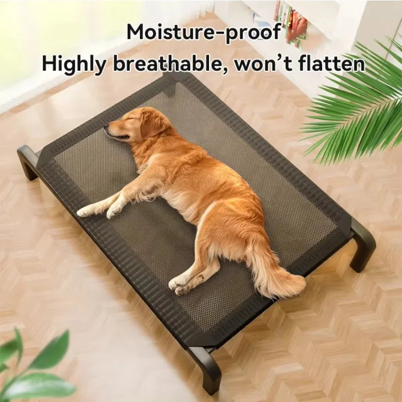 Zavero™ Elevated Outdoor Dog Bed — Non-Slip Moisture-Proof Nest