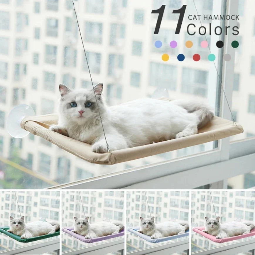 Zavero™ Window Hammock Cat Bed — 20KG Sunny Seat for Large Cats