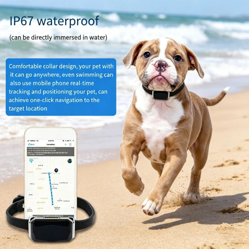 2026 NEW IP67 Waterproof Real Time GPS Pet Tracker Smart Pet Locator for Dog Cat Pet Tracking