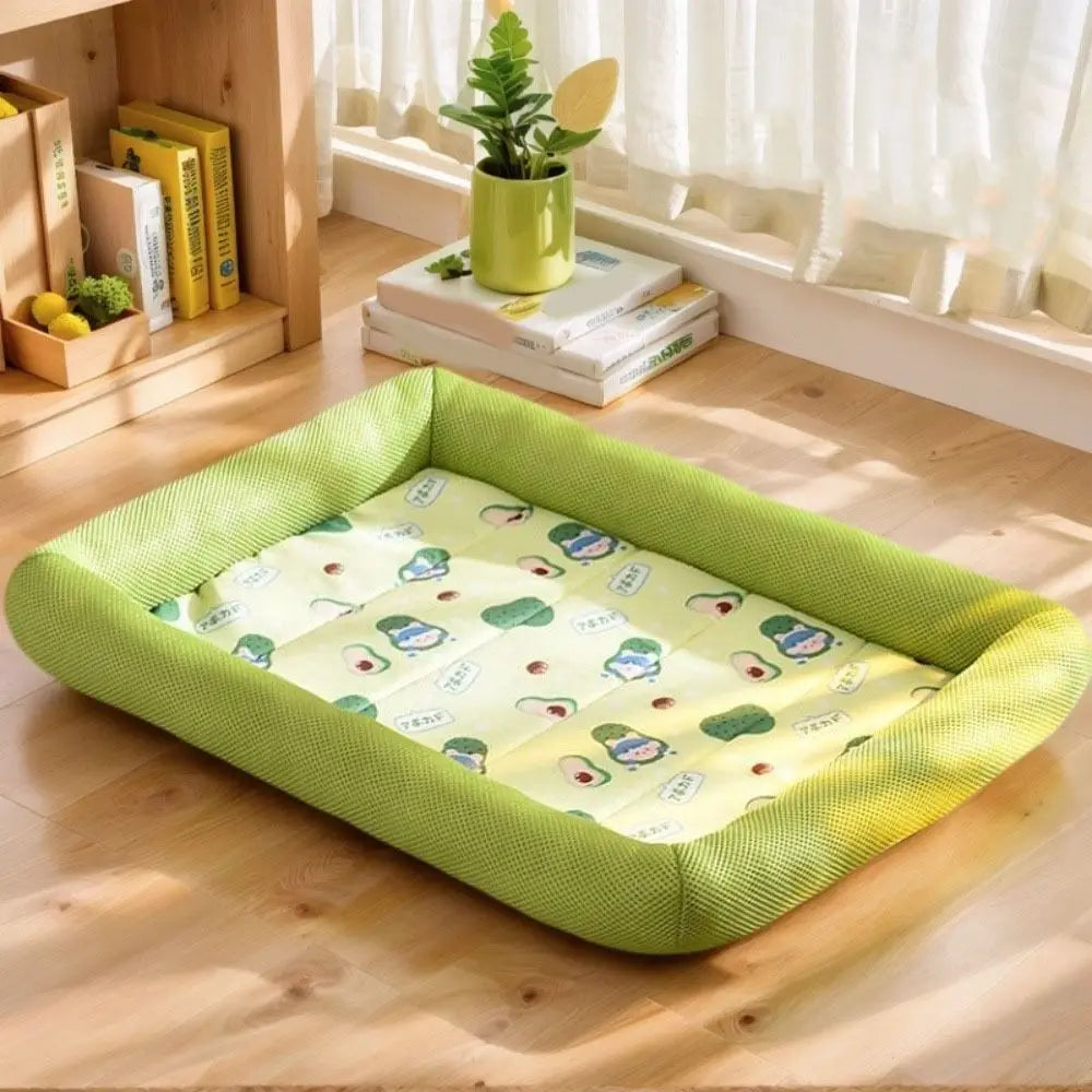 Zavero™ Cooling Pet Sleep Pad — Breathable Neck-Support Mat