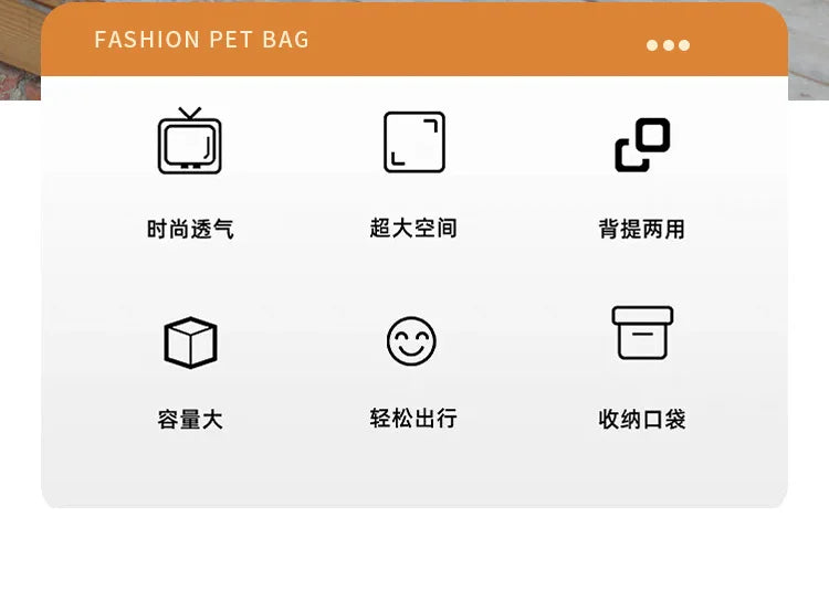 Portable Cat Backpack Expandable Large Capacity Pet Backpack Foldable