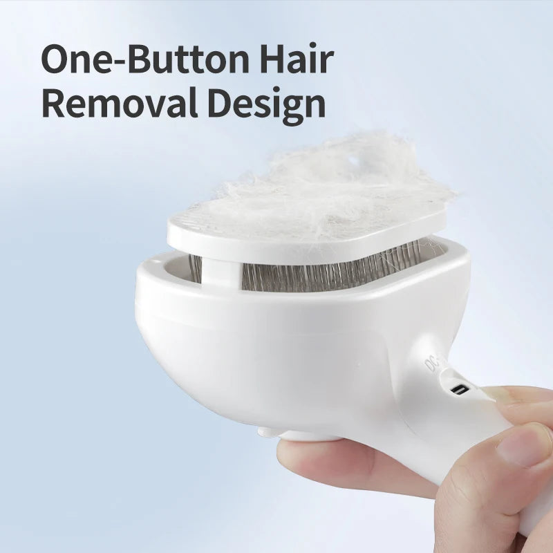 Zavero™ Steam Grooming Brush — Electric Spray Comb for Pets