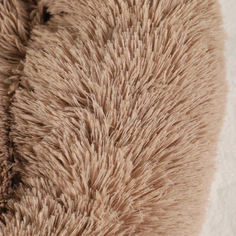 Zavero™ Fluffy Winter Pet Sofa — Cozy Blanket Bed for Dogs & Cats