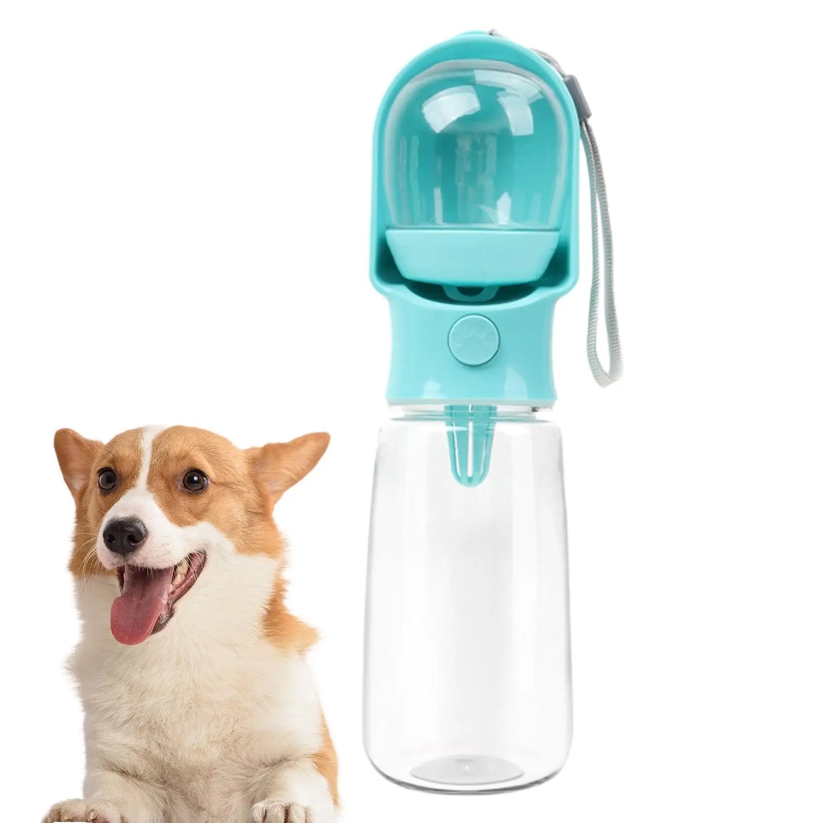 Portable Food Grade Material Dog Cat Travel Pet Water Cup Bottle with Food Dispenser Puppies Outdoor Walking Bowl 320/500ml