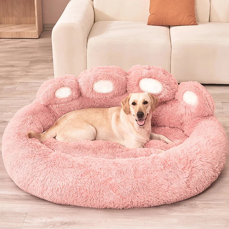 Zavero™ Fluffy Winter Pet Sofa — Cozy Blanket Bed for Dogs & Cats