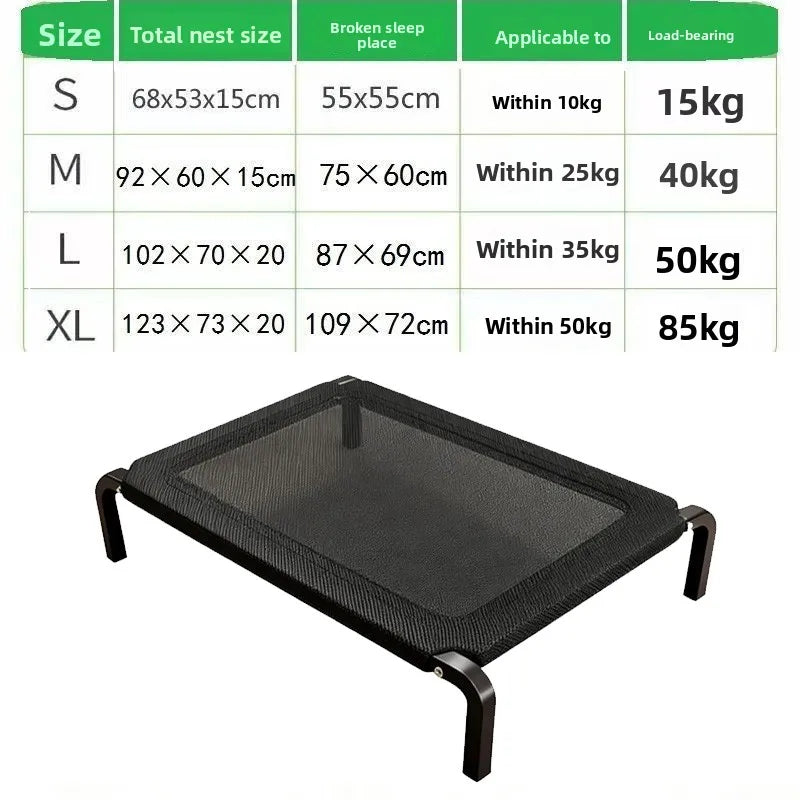 Zavero™ Elevated Outdoor Dog Bed — Non-Slip Moisture-Proof Nest