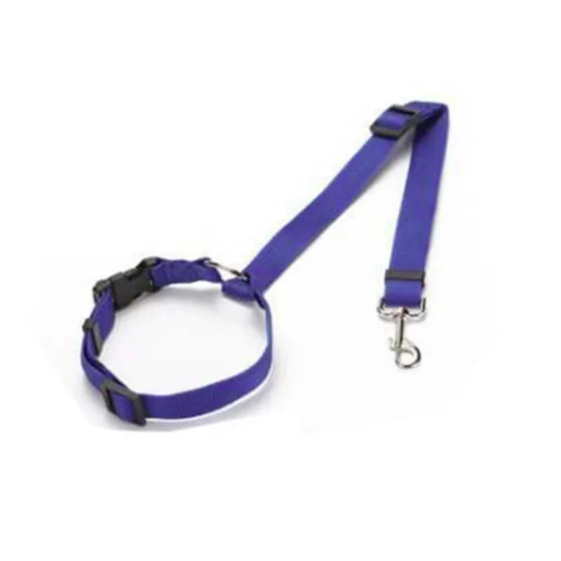 New Solid Two-in-one Dog Harness Leash Pet Car Seat Belt BackSeat Safety Belt Adjustable for Kitten Dogs Collar Pet Accessories