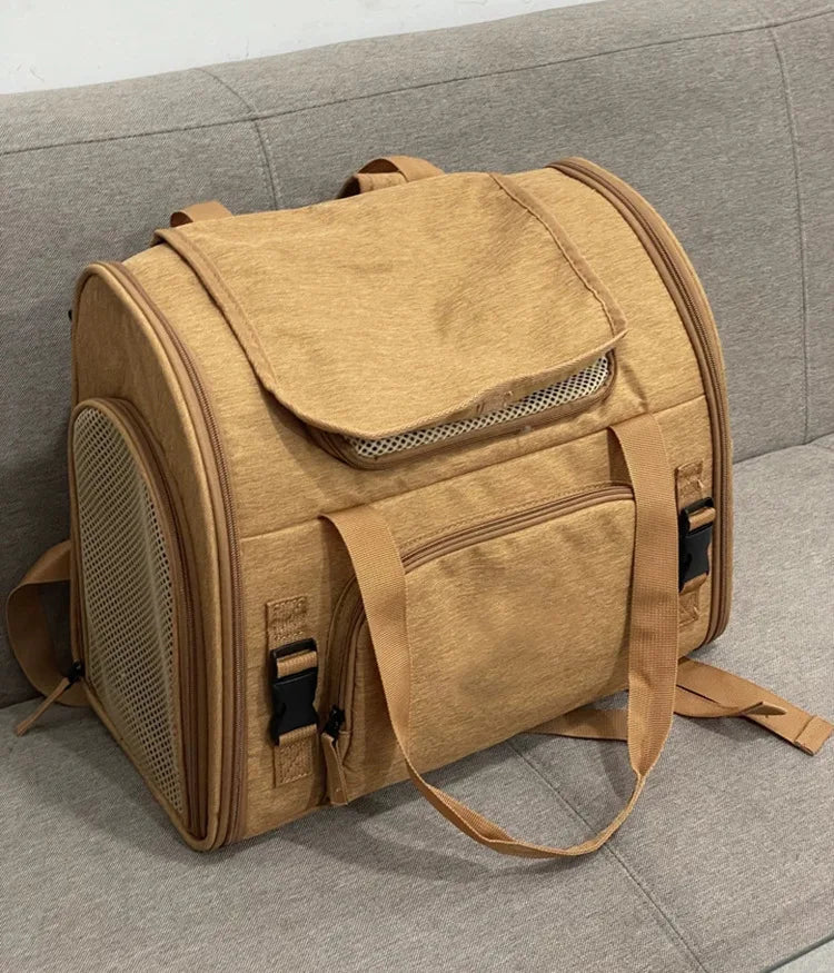 Portable Cat Backpack Expandable Large Capacity Pet Backpack Foldable
