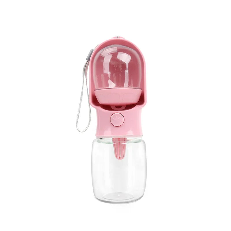Portable Food Grade Material Dog Cat Travel Pet Water Cup Bottle with Food Dispenser Puppies Outdoor Walking Bowl 320/500ml