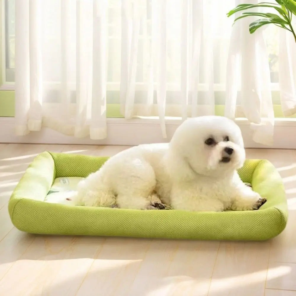Zavero™ Cooling Pet Sleep Pad — Breathable Neck-Support Mat