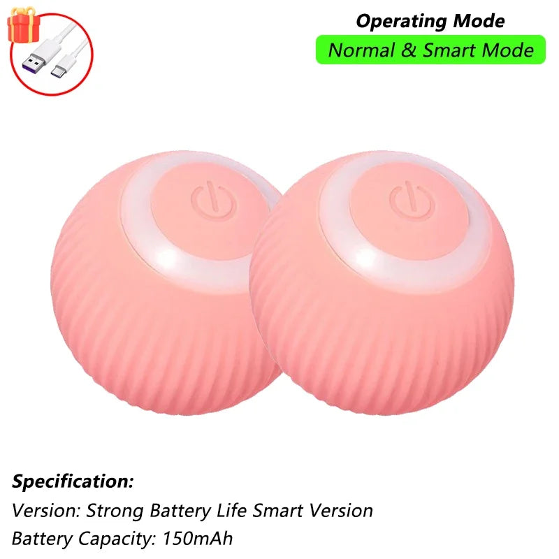 Zavero™ Auto-Roll Cat Ball — Rechargeable Smart Play