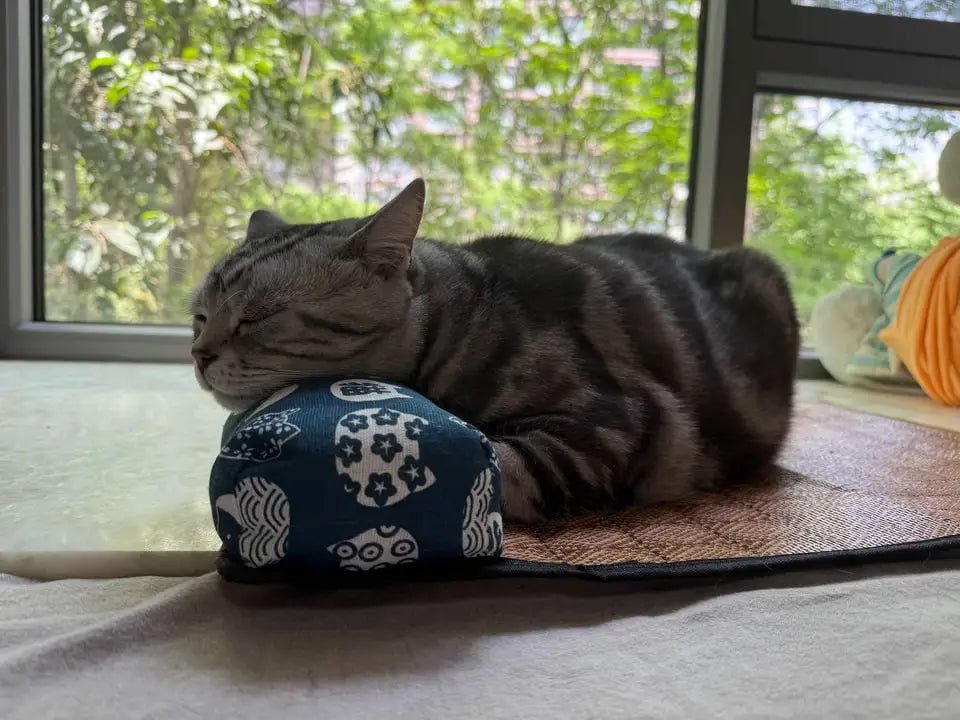 Zavero™ Rattan Cooling Cat Mat — Natural Self-Cool Summer Bed