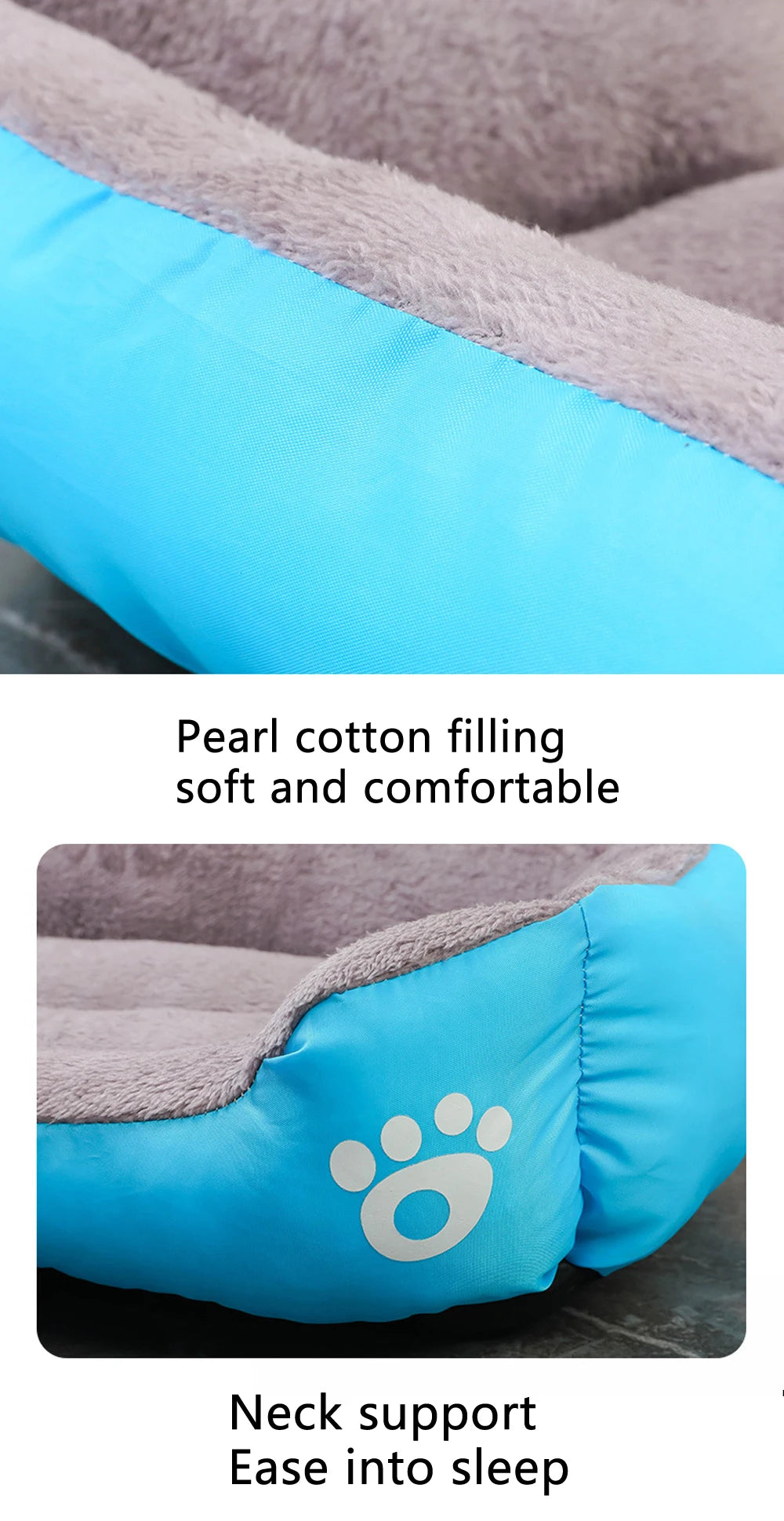 Zavero™ Soft Square Dog Sofa — Washable Warm Kennel Cushion