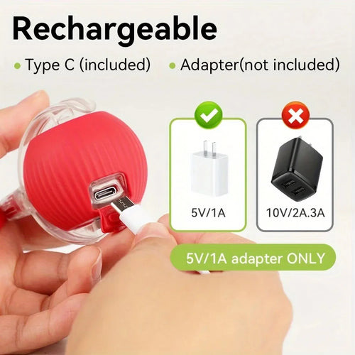Zavero™ Auto-Roll Cat Ball — Rechargeable Smart Play