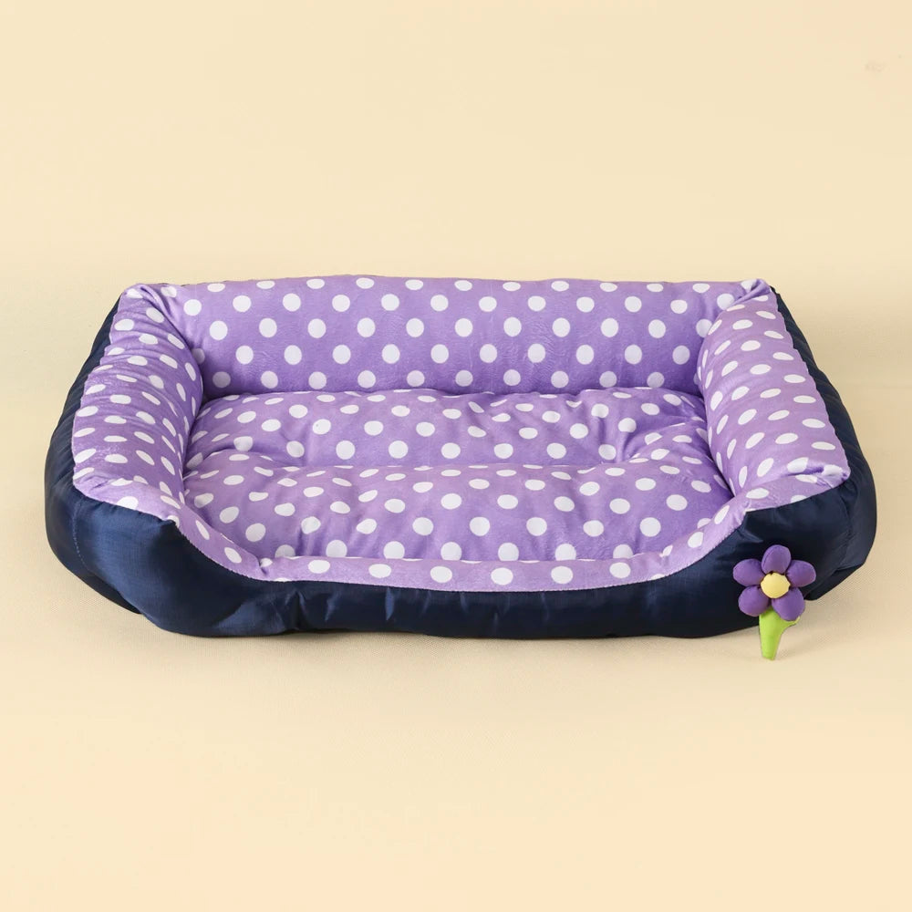 Zavero™ Soft Square Dog Sofa — Washable Warm Kennel Cushion