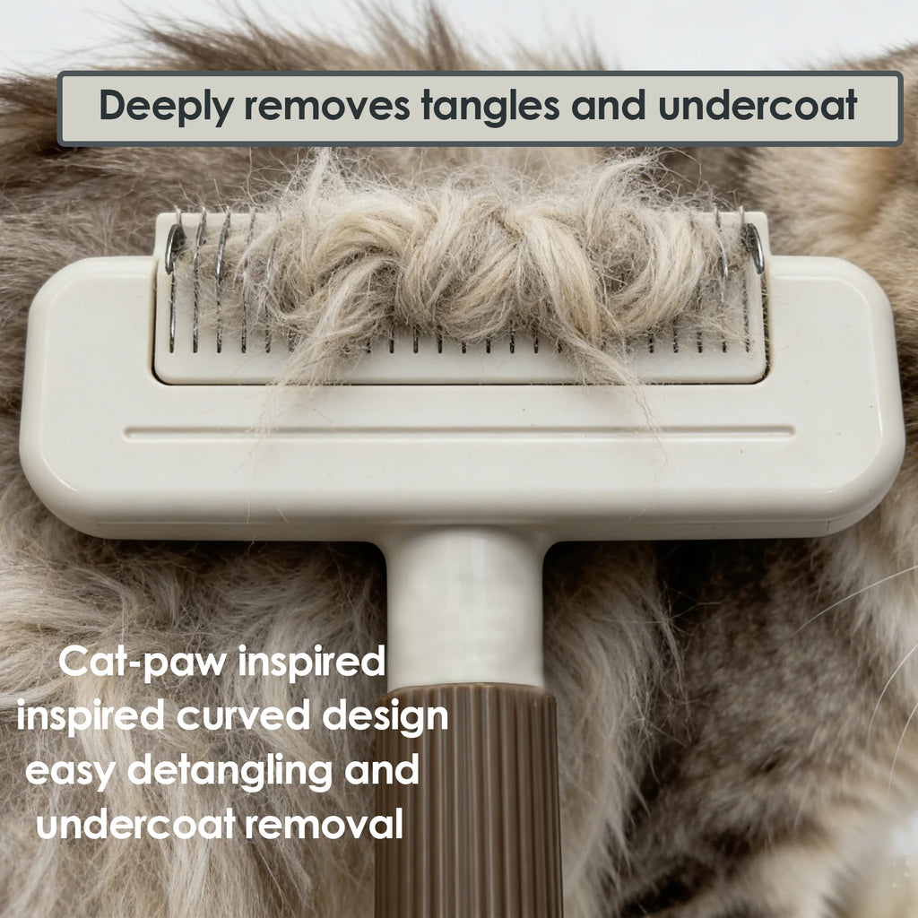 Pet Hair Remover Dog Brush 3 in 1 Undercoat Rake Dog grooming Detangler Slicker Skin Friendly for Puppy Cat Matted Fur Removal