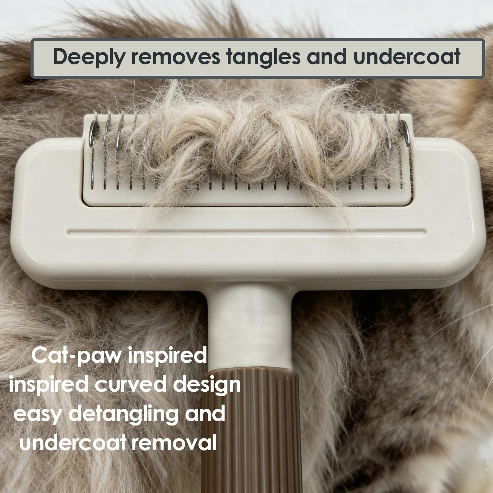 Pet Hair Remover Dog Brush 3 in 1 Undercoat Rake Dog grooming Detangler Slicker Skin Friendly for Puppy Cat Matted Fur Removal