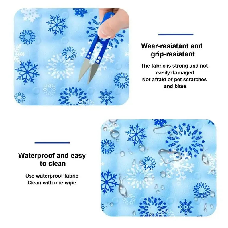 Zavero™ Cooling Cat Cushion — Soft Breathable Pet Basket Bed
