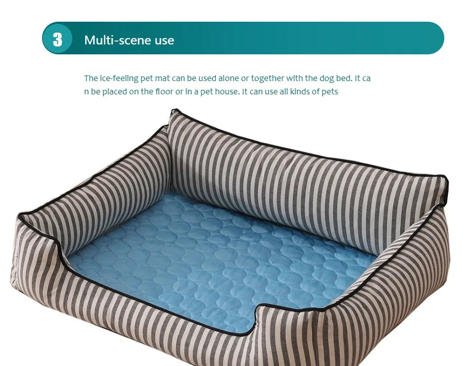 Zavero™ Extra-Large Cooling Mat — Ice Pad Sofa for Dogs & Cats