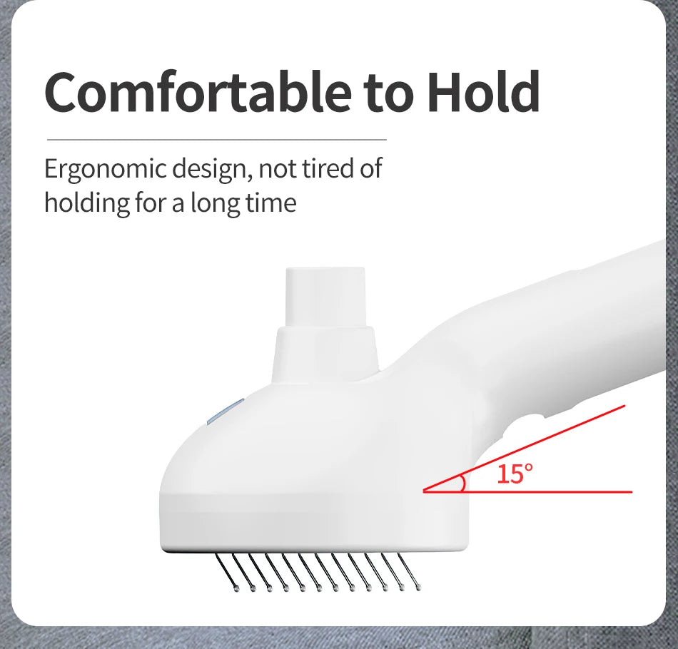 Zavero™ Steam Grooming Brush — Electric Spray Comb for Pets