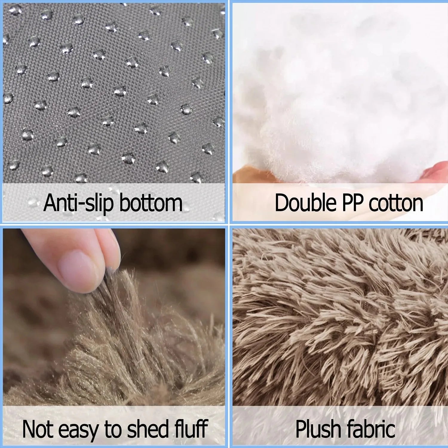 Zavero™ Round Plush Pet Bed — Washable Warm Basket Sofa