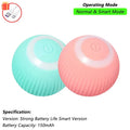 iLMH Cat Interactive Ball Toy Automatic Rolling Ball Faux Tail Rechargeable Smart Pet Electric Toy Pet Training Imitate Mouse