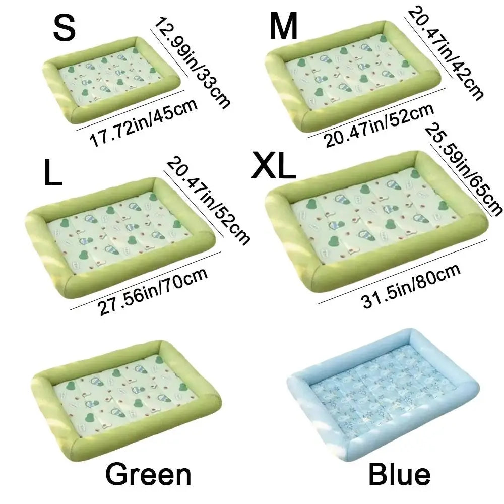 Zavero™ Cooling Pet Sleep Pad — Breathable Neck-Support Mat