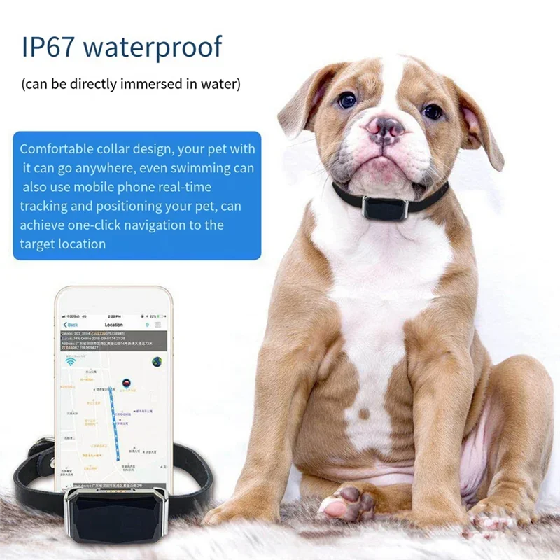 2026 NEW IP67 Waterproof Real Time GPS Pet Tracker Smart Pet Locator for Dog Cat Pet Tracking