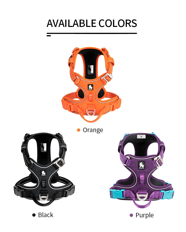 Zavero™ No-Pull Dog Harness — Reflective Adjustable Comfort