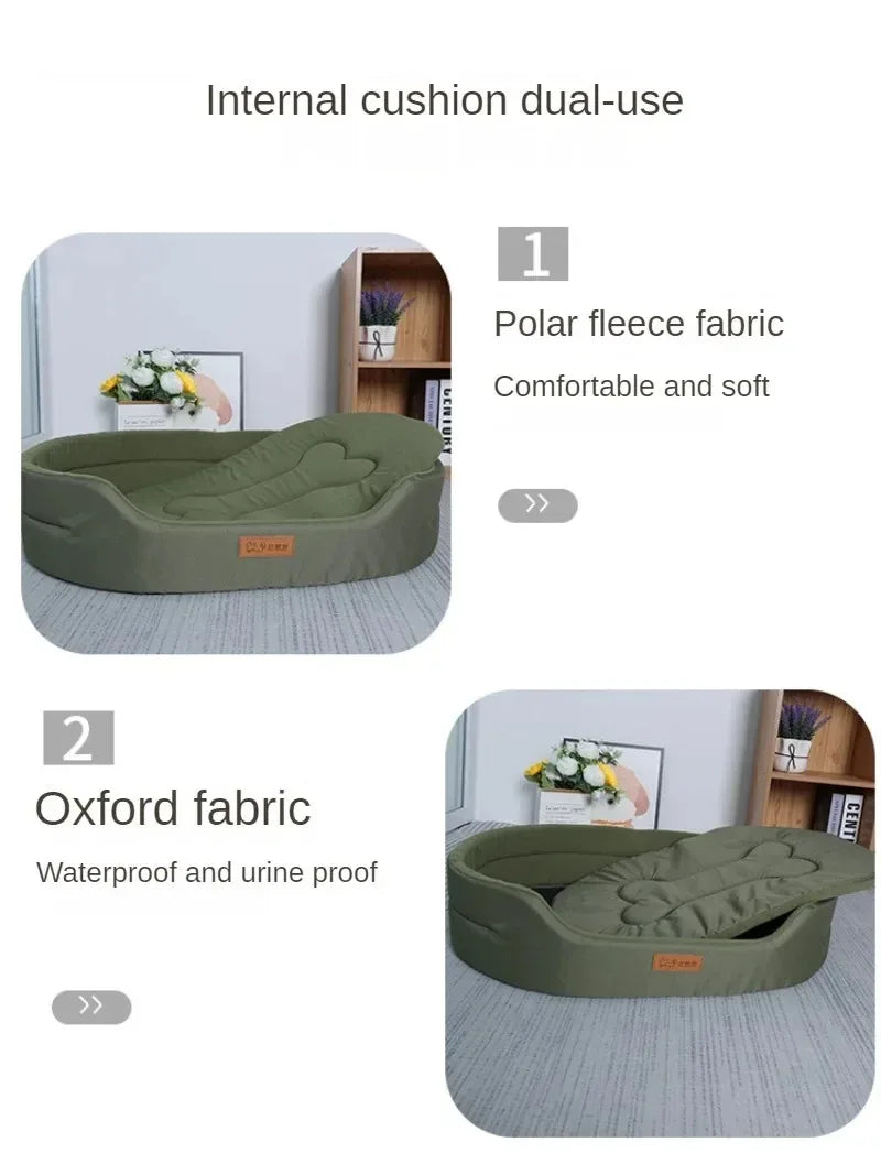 Zavero™ Fluffy Pet Bed Cushion — Warm Sofa Mat for All Sizes
