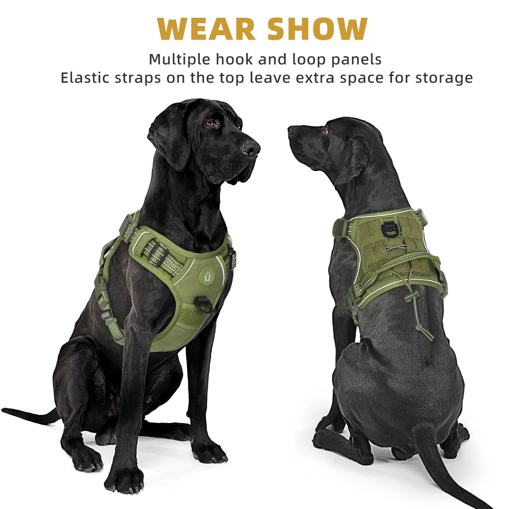 Zavero™ Tactical Dog Harness — Military-Grade Breathable Vest