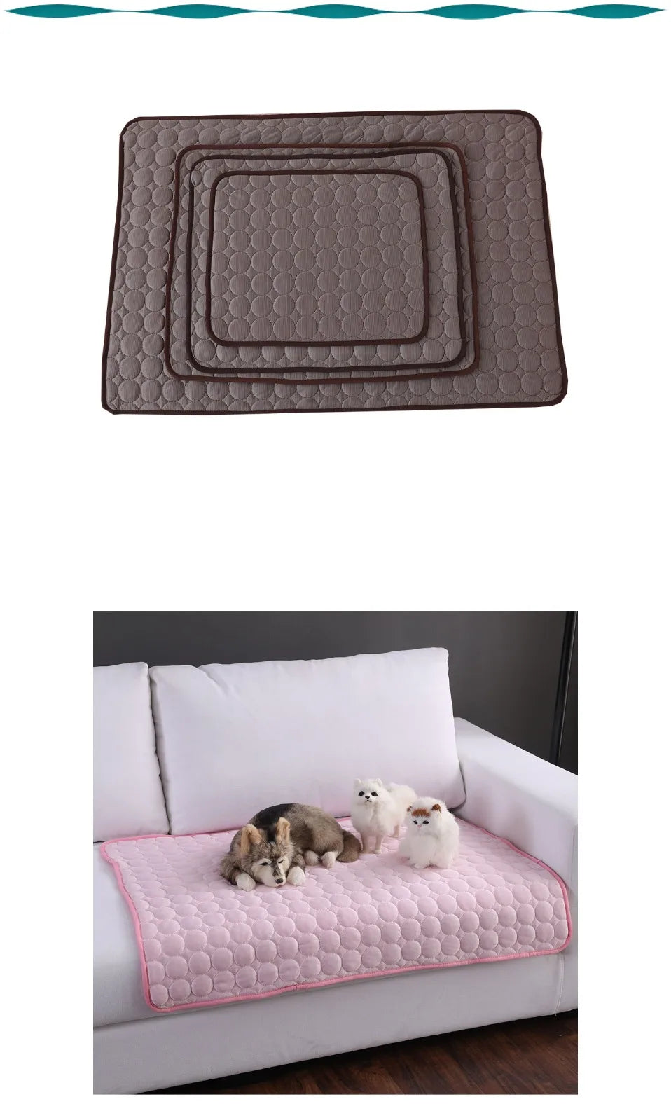 Zavero™ Extra-Large Cooling Mat — Ice Pad Sofa for Dogs & Cats