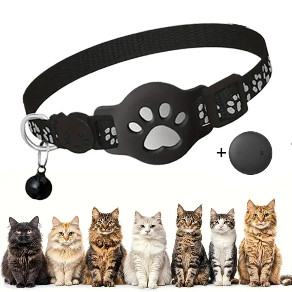 Accurate Positioning Night Reflective Adjustable Collar Pet Tracking GPS Positioning Collar Phone APP Lightweight Cat Tracker