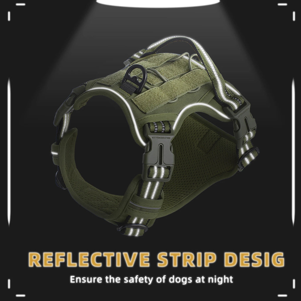 Zavero™ Tactical Dog Harness — Military-Grade Breathable Vest