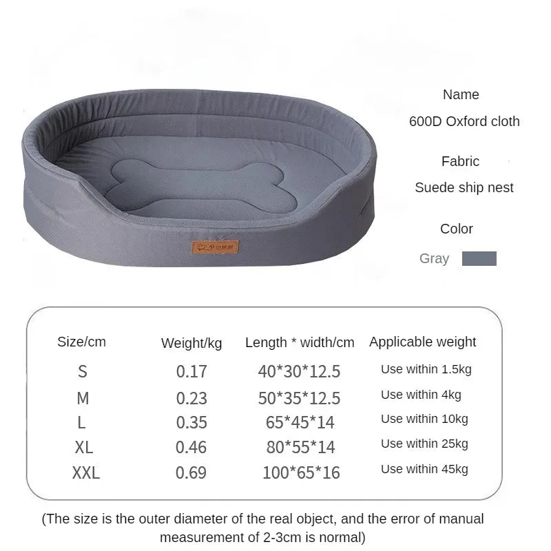 Zavero™ Fluffy Pet Bed Cushion — Warm Sofa Mat for All Sizes
