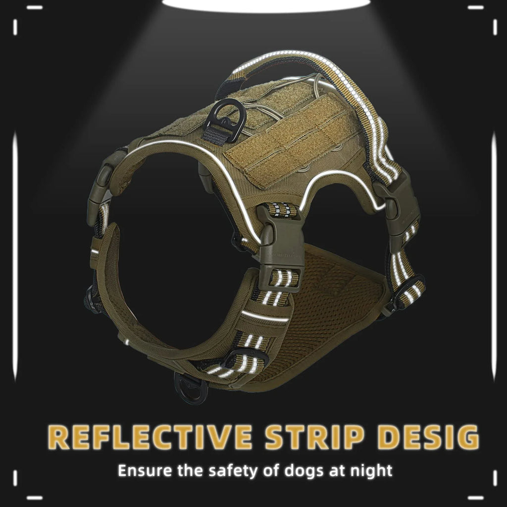 Zavero™ Tactical Dog Harness — Military-Grade Breathable Vest