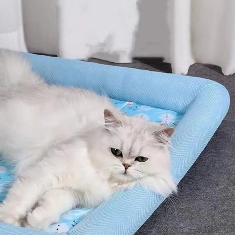 Zavero™ Cooling Pet Sleep Pad — Breathable Neck-Support Mat