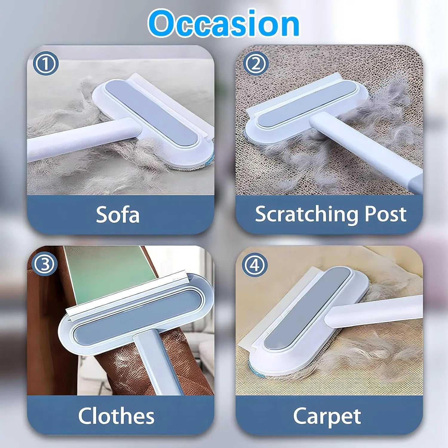Pet Furniture Hair Remover,Suitable For Sofas,Carpets,Clothes, Bedding,Reusable And Washable Multifunctional Cleaning Brush ﻿