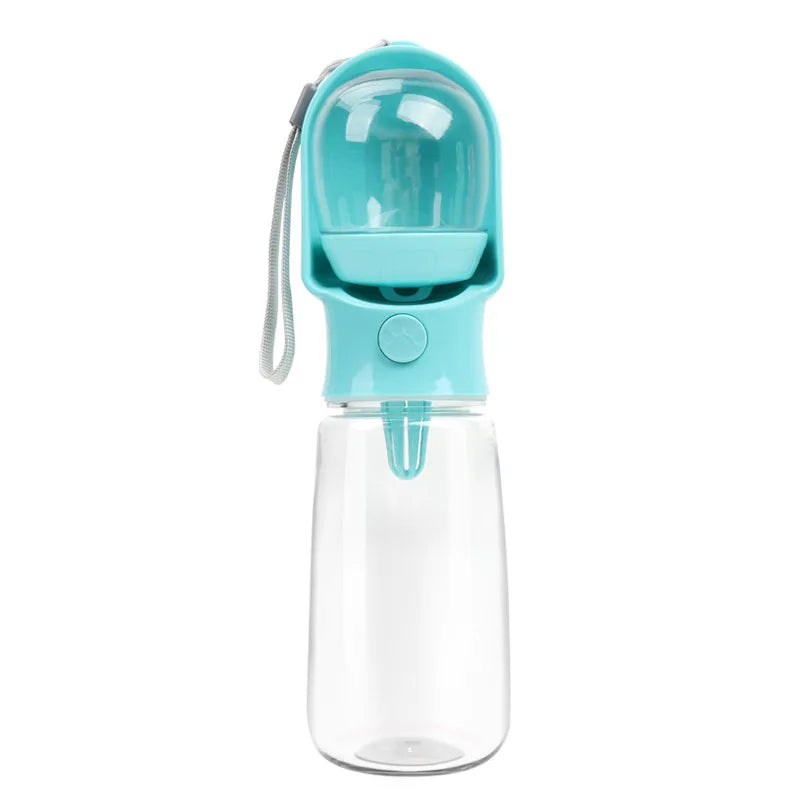 Portable Food Grade Material Dog Cat Travel Pet Water Cup Bottle with Food Dispenser Puppies Outdoor Walking Bowl 320/500ml
