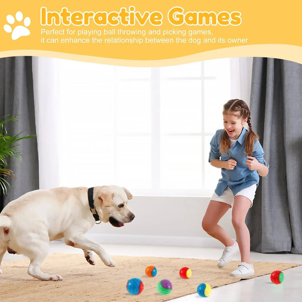 1/3Pcs Interactive Toys for Pet Dogs Chew Toys for Dogs To Grind Their Teeth and Have Fun Rubber Sounding Balls