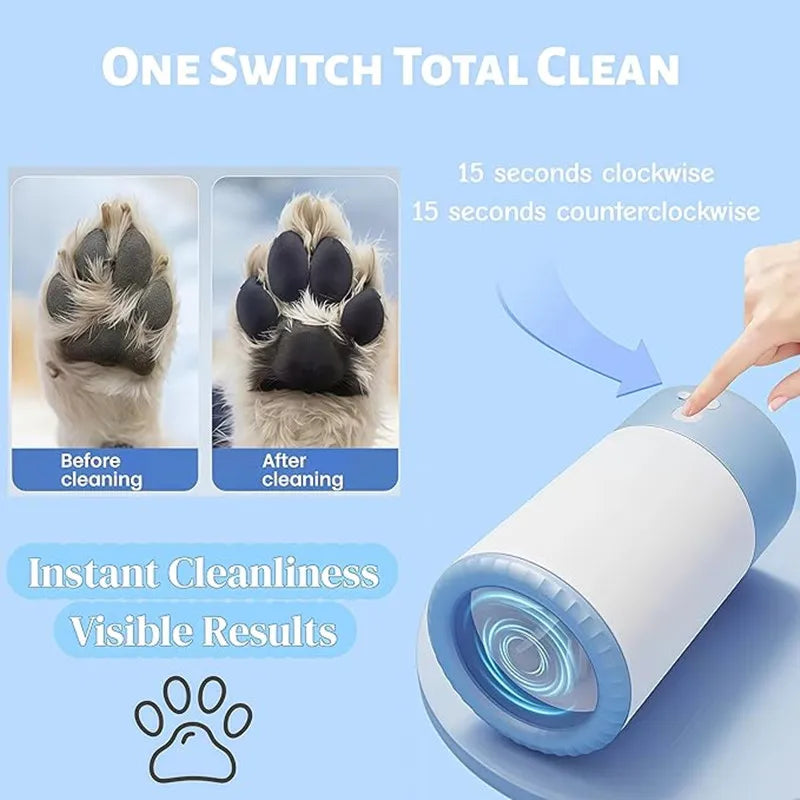Zavero™ Auto Paw Cleaner — USB Rechargeable Silicone Washer